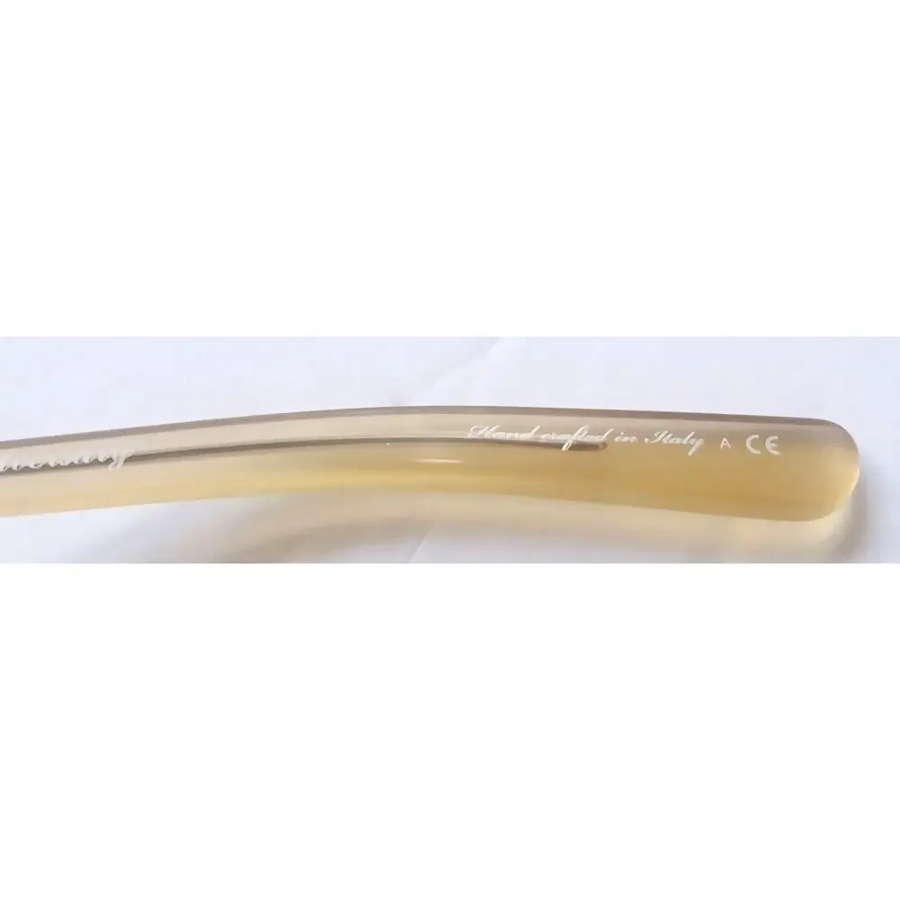 Oliver Peoples XXV Beige Square Sunglasses Italy RX Frames w Case